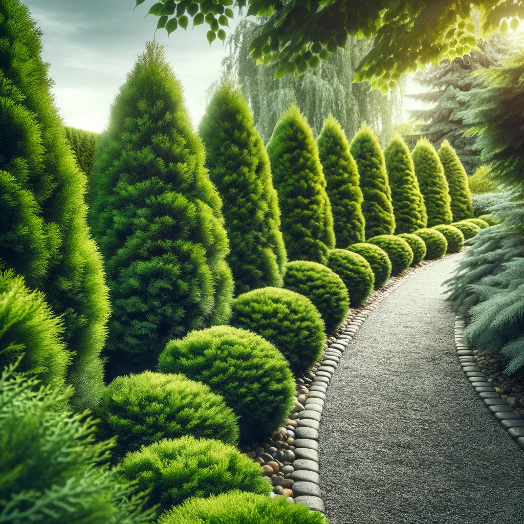 HQ Landscaping DALL·E  04 09 08.40.36 Create a set of two images to accompany a blog post about choosing between Green Giant 